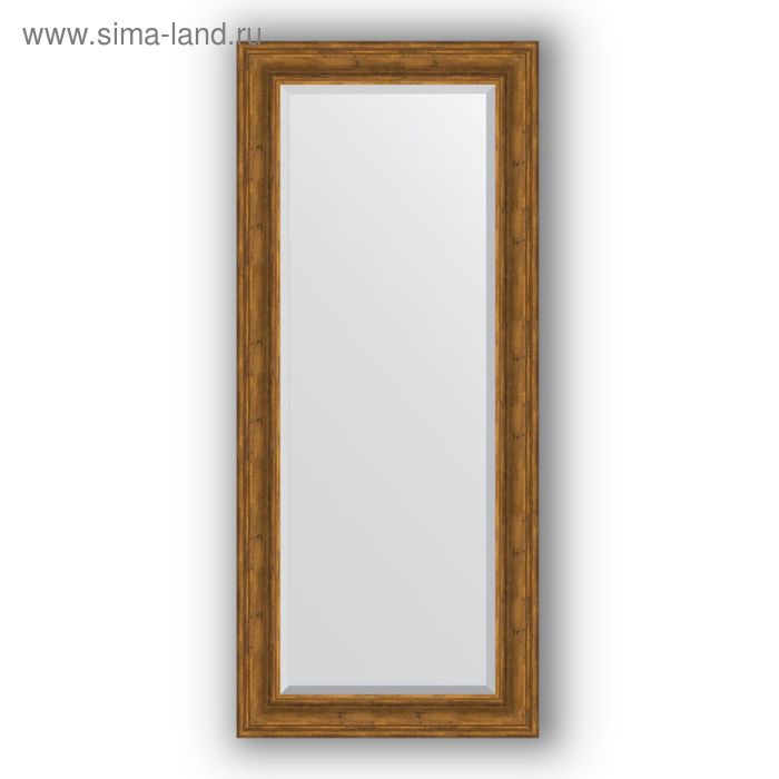 фото Зеркало с фацетом в багетной раме - травленая бронза 99 мм, 69 х 159 см, evoform