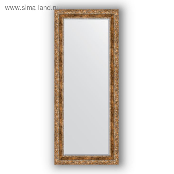 фото Зеркало с фацетом в багетной раме - виньетка античная бронза 85 мм, 60 х 145 см, evoform