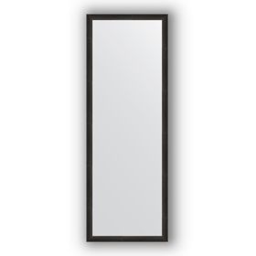 Зеркало в багетной раме - чёрный дуб 37 мм, 50 х 140 см, Evoform