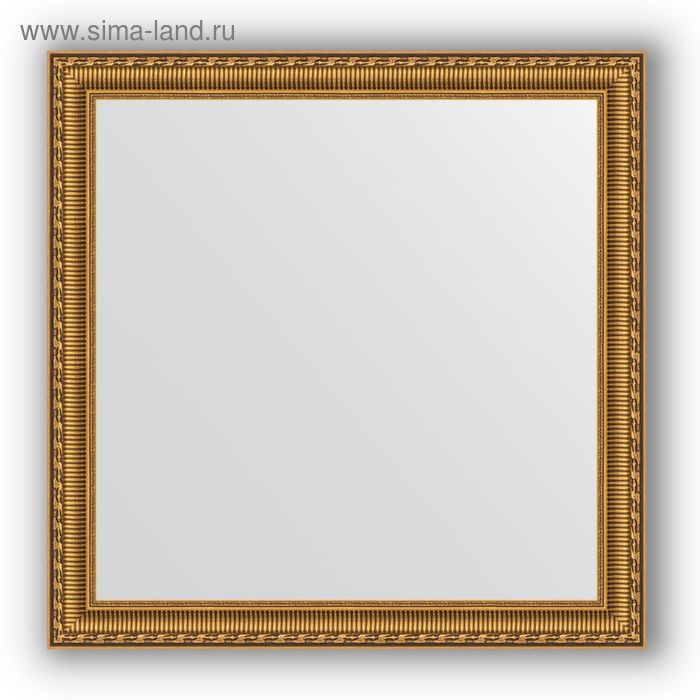 Зеркало в багетной раме - золотой акведук 61 мм, 74 х 74 см, Evoform зеркало в багетной раме золотой акведук 61 мм 74 х 154 см evoform