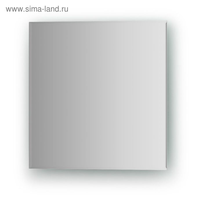 Зеркальная плитка с фацетом 5 мм, квадрат 30 х 30 см, серебро Evoform