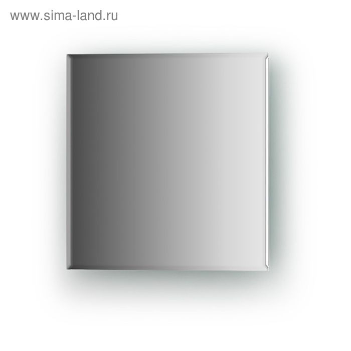 Зеркальная плитка с фацетом 5 мм, квадрат 20 х 20 см, серебро Evoform
