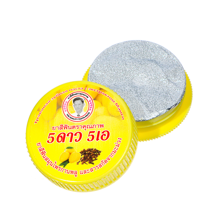 фото Зубная паста herbal clove & mango toothpaste с экстрактом манго, 25 г 5 star cosmetic