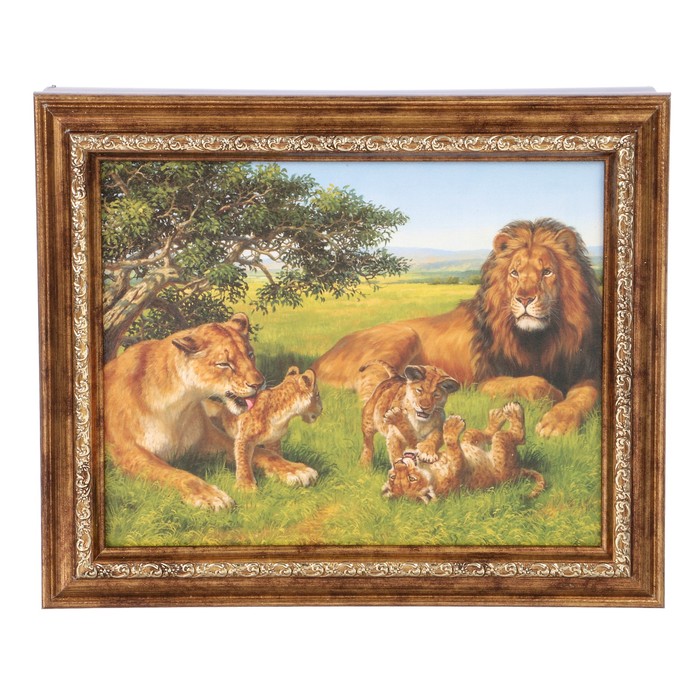 Ключница "Львы" 25х30х5 см