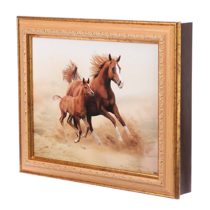 Ключница Модерн "Лошади" 25х30х5 см