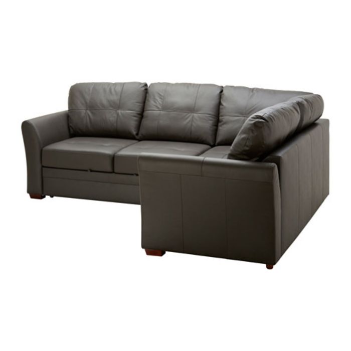 Угловой диван-кровать c модулем для хранения, Глосе/Бумстад темно-коричневый ГЕССБЕРГ