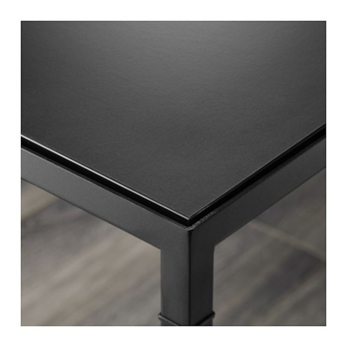 Журнальный стол с двусторонней столешницей, цвет черный/бежевый НИБОДА