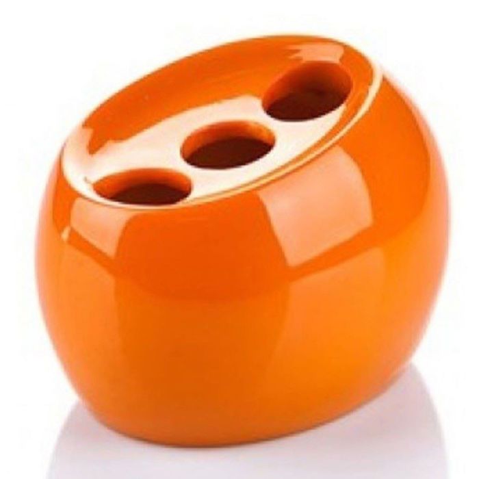 Стакан для зубной щётки Nora, цвет оранжевый