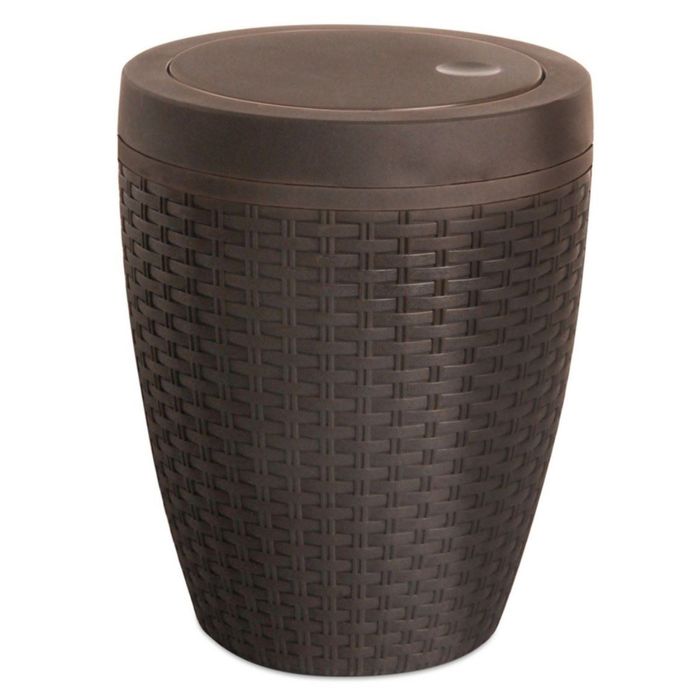 Урна с крышкой RATTAN, цвет коричневый