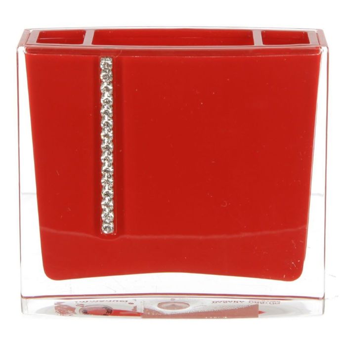 Стакан для зубных щёток Roma, цвет красный