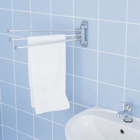 

Вешалка для полотенец, 3 спицы, цвет серый