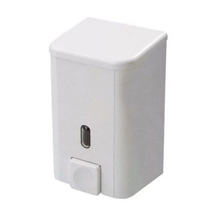 Дозатор для мыла Bravo 500 мл, цвет белый (крепления в комплекте)