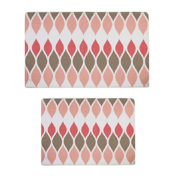 Набор ковриков для ванной HENRY 2 шт: 60х100, 60х40, цвет розовый