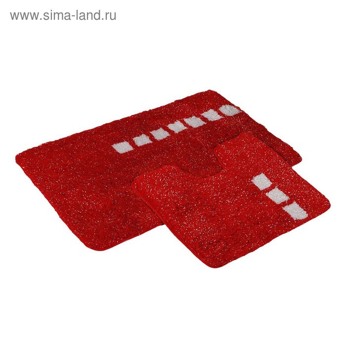 фото Набор ковриков roma 2 шт, цвет красный primanova