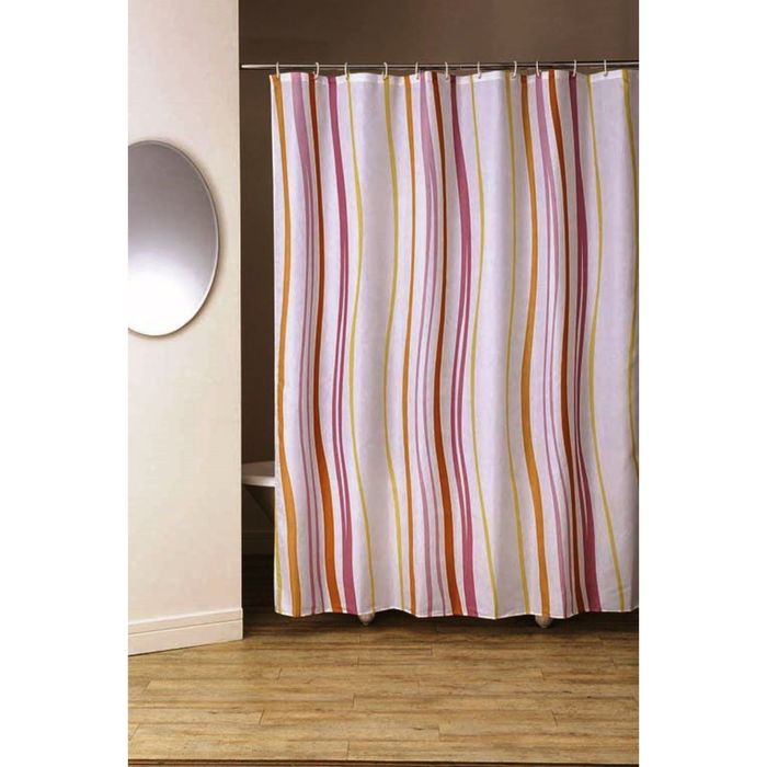 Штора для ванной 180х200 Aurora, цвет оранжевый