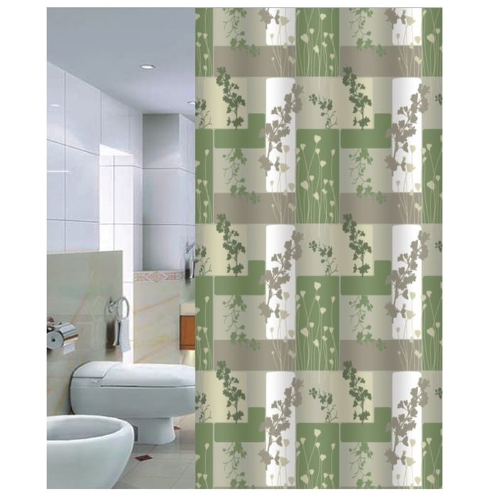 Штора для ванной 180х200 Greenery