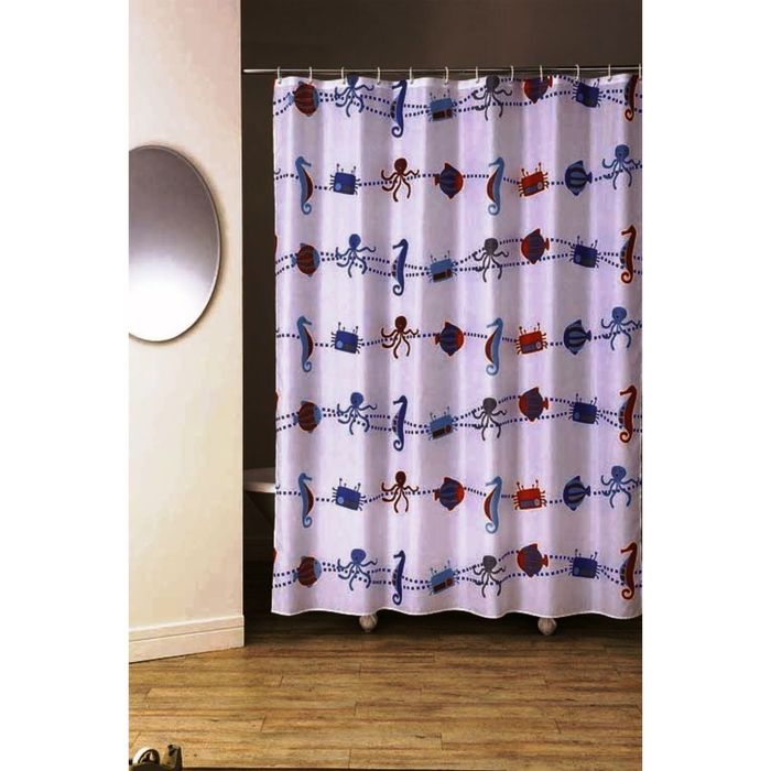 Штора для ванной 180х200 Seahorse