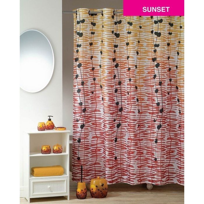 Штора для ванной 180х200 Sunset
