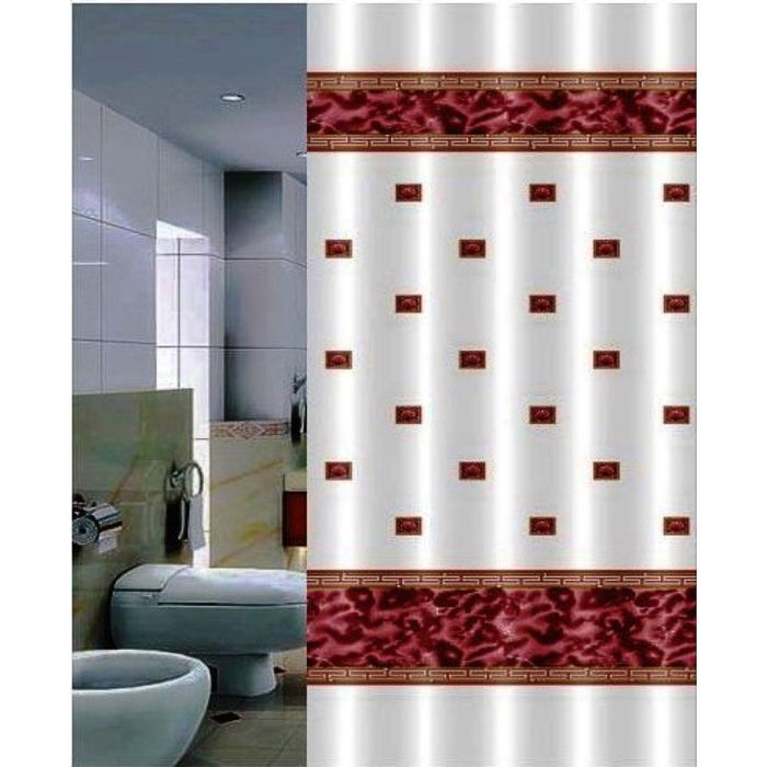 Штора для ванной 180х200 Zumrut, цвет розовый