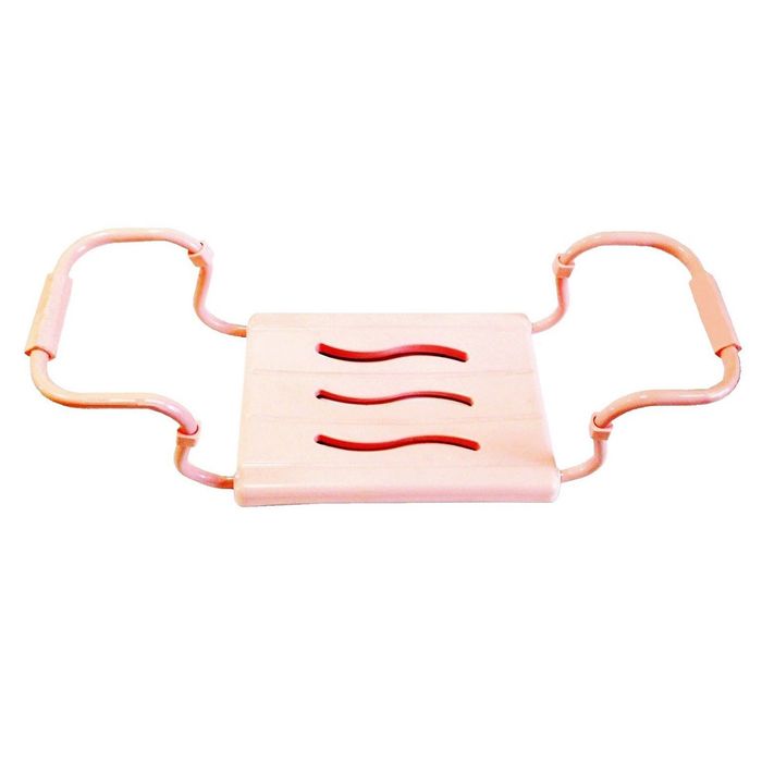 Сиденье для ванной розовое, стальной каркас, нагрузка до 150 кг