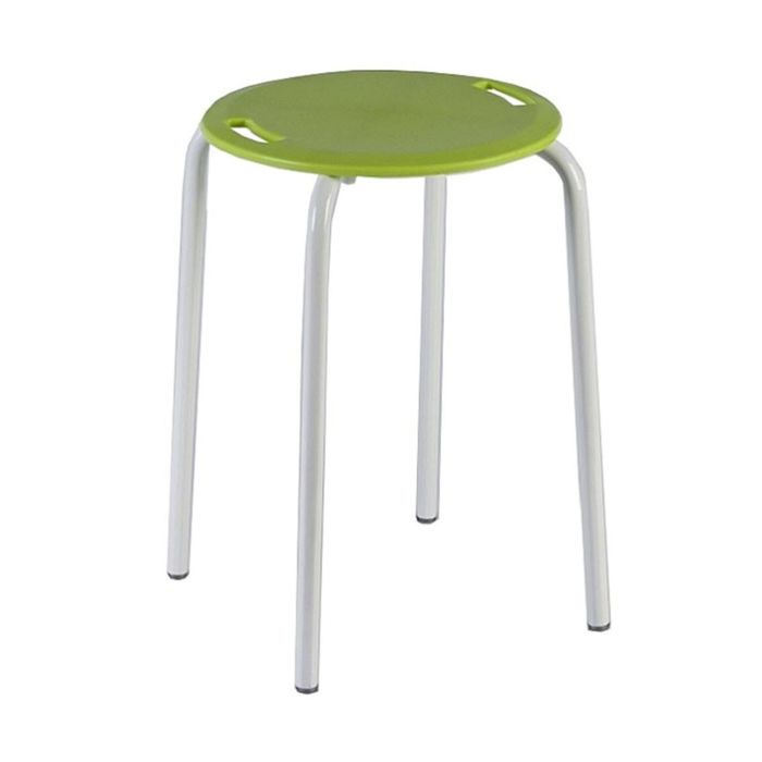 Стул для ванной салатовый, стальные ножки