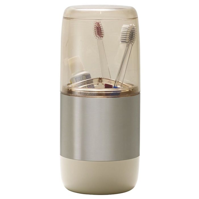 Стакан для зубных щёток LIMA, цвет бежевый