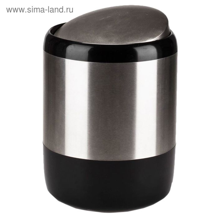 Мусорное ведро с крышкой Lima, цвет чёрный мусорное ведро с крышкой цвет серый