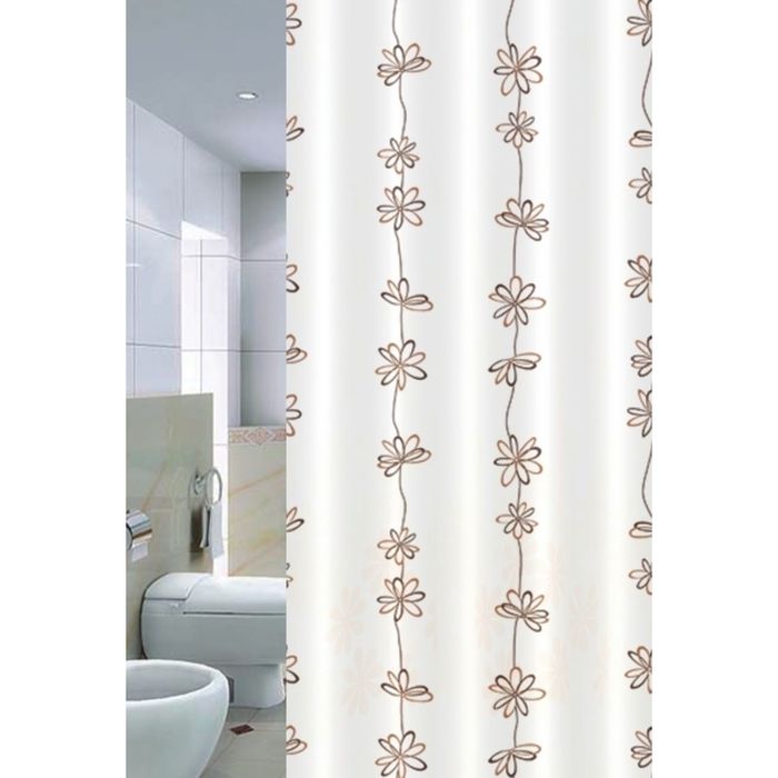 Штора для ванной 180х180 FLORAL LIANA