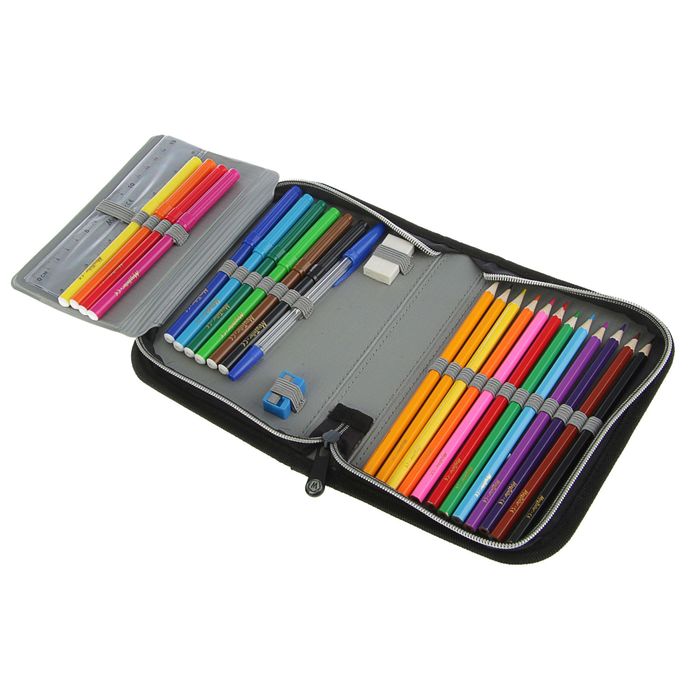 Пенал 1 секция откидная планка 140*205 наполн. лам.карт MagTaller 27 предм Dakar 30216-51