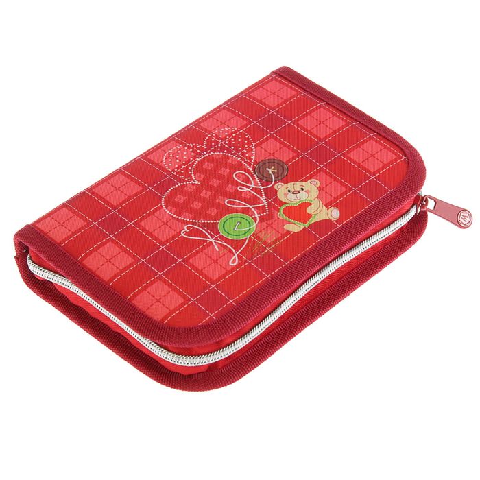 Пенал 1 секция откидная планка 140*205 наполн. лам.карт MagTaller 27 предм Jeans 30216-17