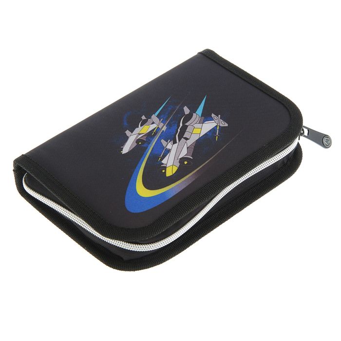 Пенал 1 секция откидная планка 140*205 наполн. лам.карт MagTaller 27 предм Space 30216-20