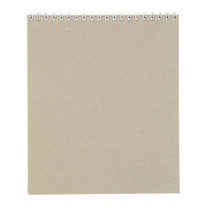 Альбом для зарисовок А5+, 20 листов на гребне Sketchbook Black, черная бумага, блок 140г/м2