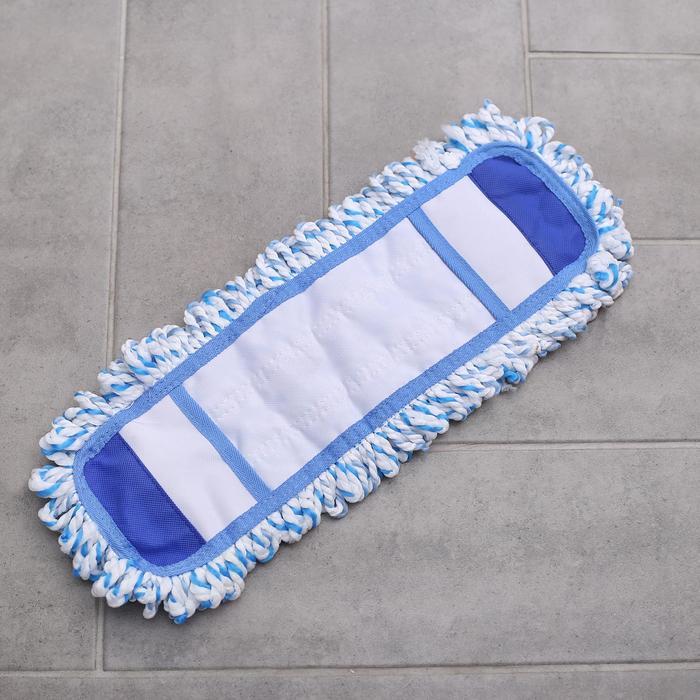 Насадка для швабры, микрофибра 42х12 см, цвет МИКС