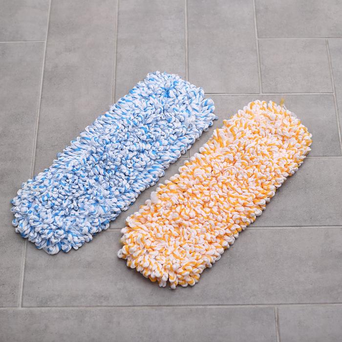 Насадка для швабры, микрофибра 42х12 см, цвет МИКС