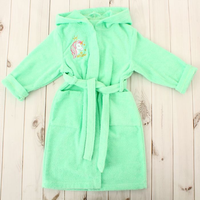 Халат махровый "Звёздочка" детский, рост 128-134, хлопок 100% с AIRO, 340 г/м2
