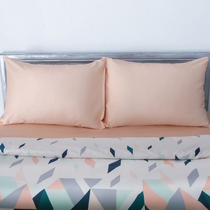 Постельное бельё "Этель" 1.5 сп Калейдоскоп, размер 143х215 см, 150х214 см, 50х70 см - 2 шт., мако-сатин 128 г/м2