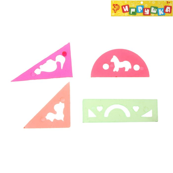 Игрушка обучающая "Трафарет", МИКС