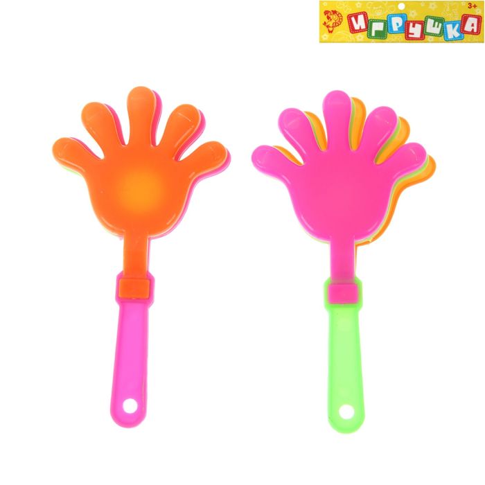Игрушка музыкальная стучалка "Ладошка", МИКС