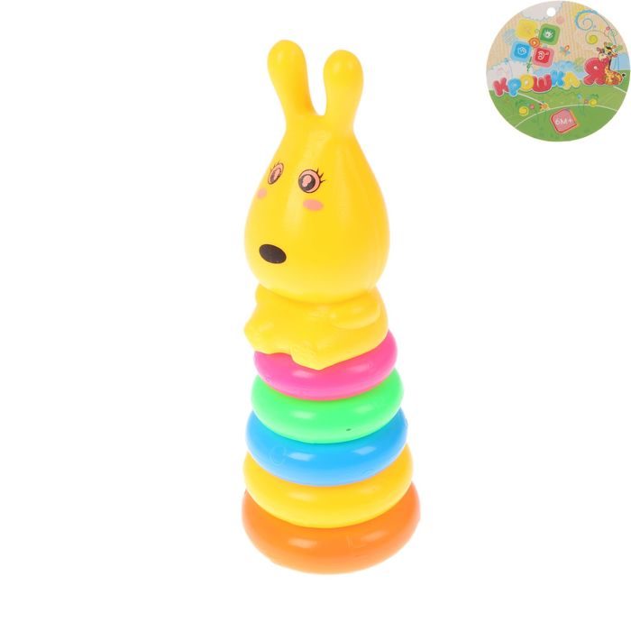 Пирамидка «Дружок», 5 колец