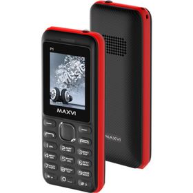 

Сотовый телефон Maxvi P1, черный/красный