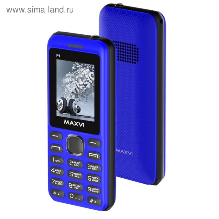 Сотовый телефон Maxvi P1, синий