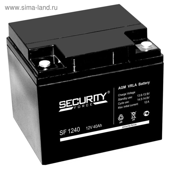 фото Аккумуляторная батарея security force sf 1240, 12 в, 40 а/ч