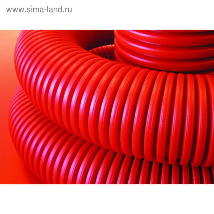 Труба ПНД DKC 121911, гофро, двустенная, с протяжкой, d=110мм, 50 м труба гофрированная двустенная жёсткая dkc 160911 с муфтой для кабельной канализации д 110мм sn12 1030н уп 6м цвет красный