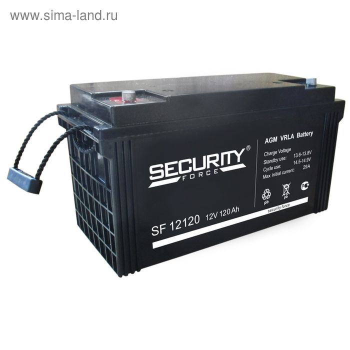 фото Аккумуляторная батарея security force sf 12120, 12 в, 120 а/ч