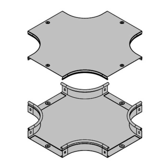 Ответвитель DPX "ДКС" 36182, крестообразный, 100х50