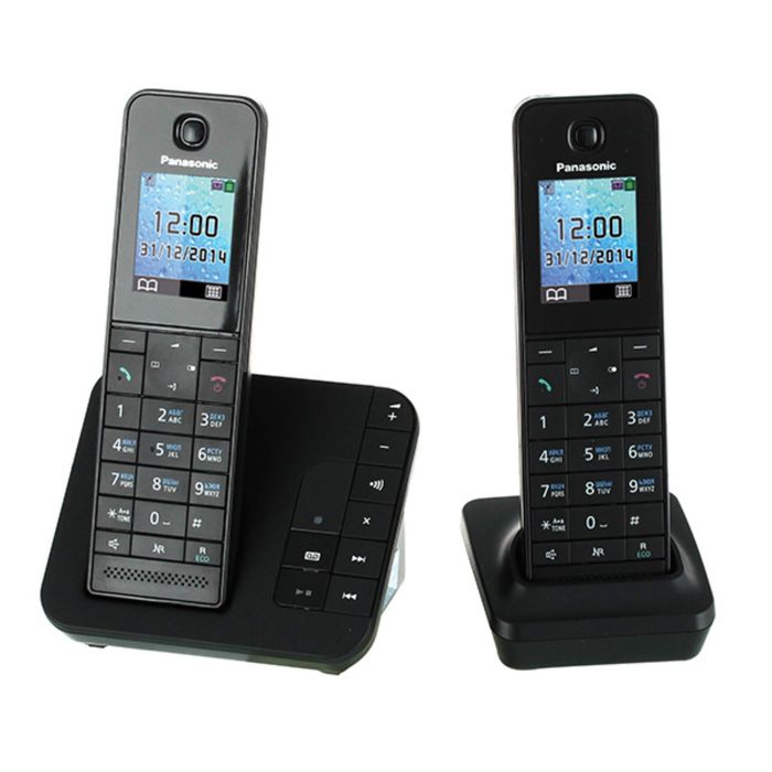 Радиотелефон Dect Panasonic KX-TGH222RUB чёрный, автооветчик, АОН