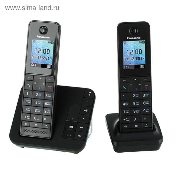 

Радиотелефон Panasonic Dect KX-TGH222RUB, автоответчик, АОН, чёрный