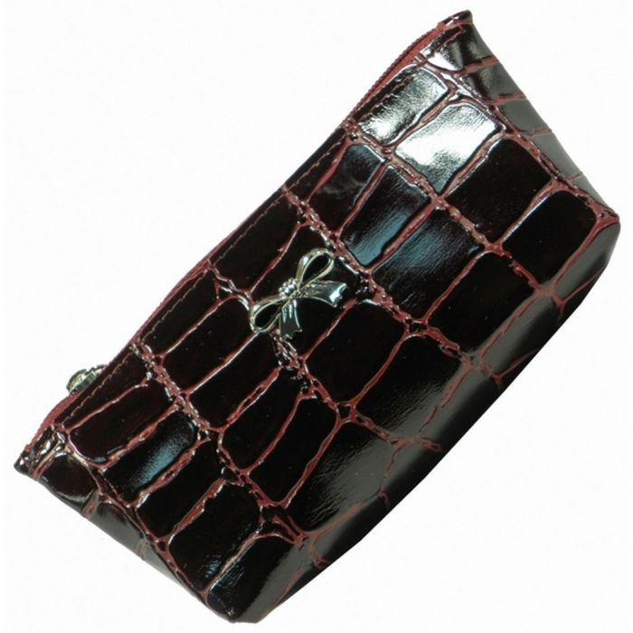 Косметичка простая F-93-14,18*5*8,5,отд на молнии,бордовый