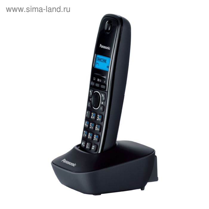 фото Радиотелефон dect panasonic kx-tg1611ruh серый, аон