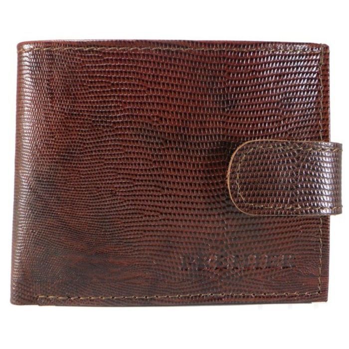Портмоне мужское, отдел для купюр, монет, карт, цвет коричневый
